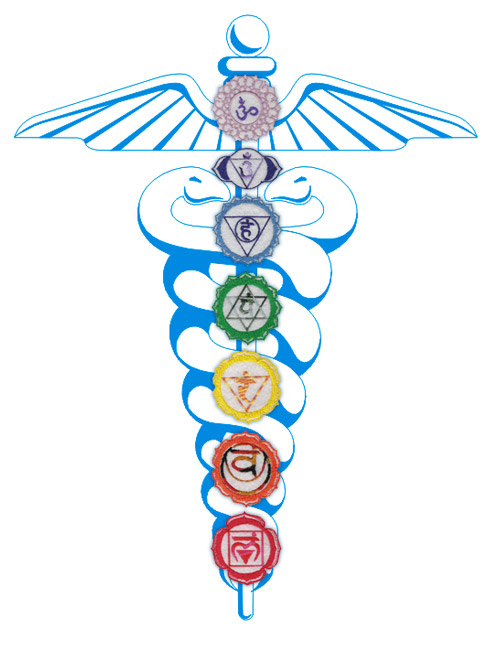 CHAKRA - KUNDALINI - KADUCEUS http://www.energyenhancement.org/chakras/chakras-caduceus.jpg