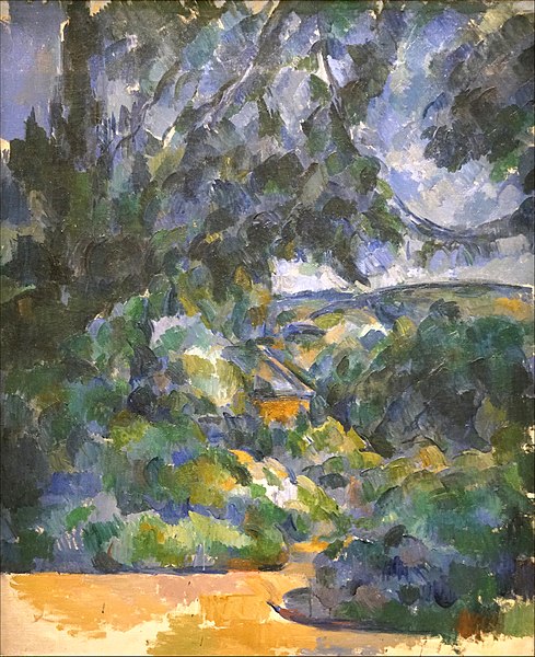 File:"Paysage bleu" de Paul Cézanne (Fondation Louis Vuitton, Paris).jpg