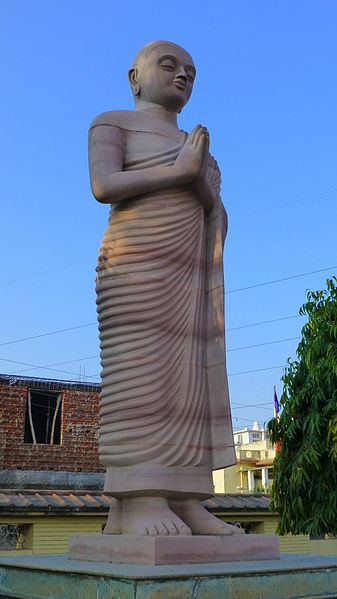 File:Bodh Gaya - Buddha Statue - Sariputta (9224957409).jpg