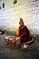 Monk at base of Potala, 1993