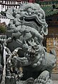 Snow Lions protect the entrance to the Potala