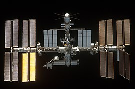 ISS from Endeavour STS-134 after undocking (30 May 2011)