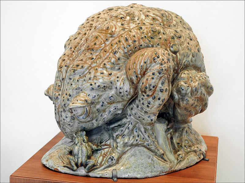 File:"Crapaud et Grenouille" de Jean Carriès (Petit Palais).jpg