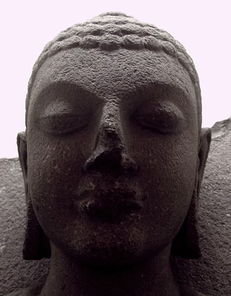 File:Indian Museum Sculpture - Buddha Head (9218025121).jpg