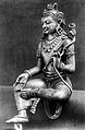 Youthful Mañjuśrī Bodhisattva silver statue. Java, 9th century Indonesia.