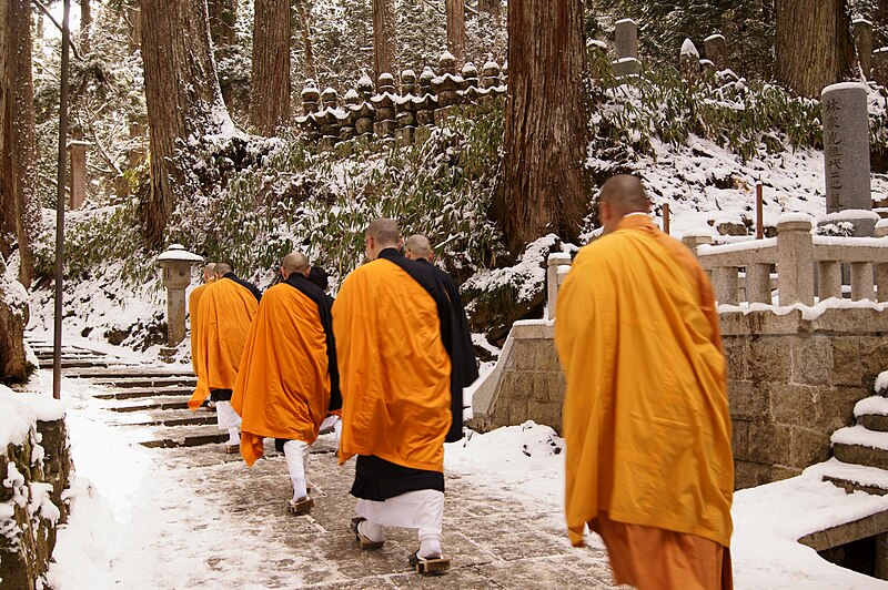 File:Koyasan (Mount Koya) monks.jpg