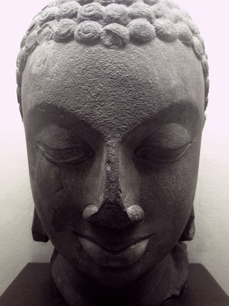 File:Indian Museum Sculpture - Buddha Head, 5c, Sarnath (9220802080).jpg