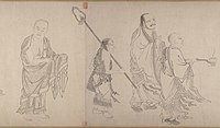 明 傳仇英 十六羅漢圖 卷-The Sixteen Luohans MET DP205345 CRD.jpg