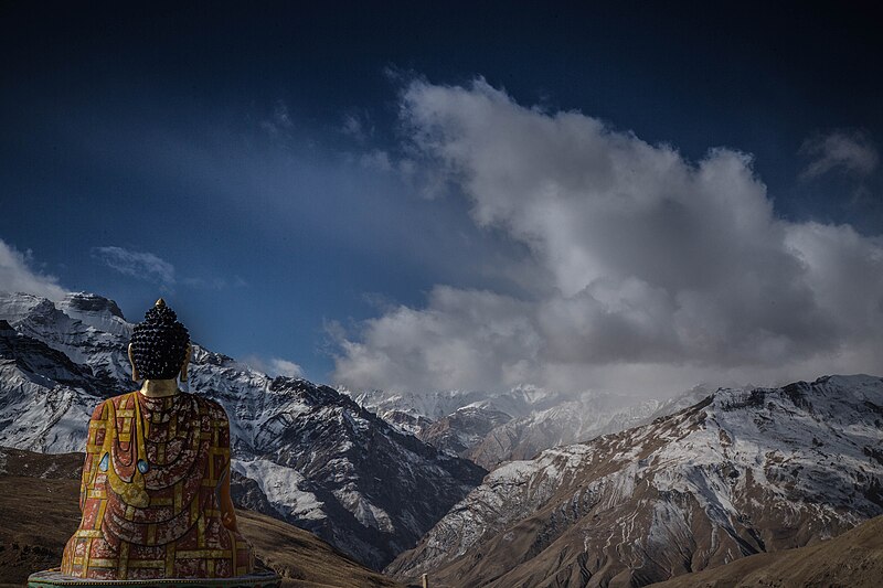 File:Buddha In Mountains (Unsplash).jpg