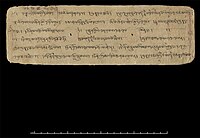 Text fragment of The Cuckoo of Awareness, from Dunhuang.