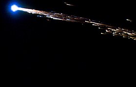 ATV enters the Earth's atmosphere, where researchers captured images of its fiery end