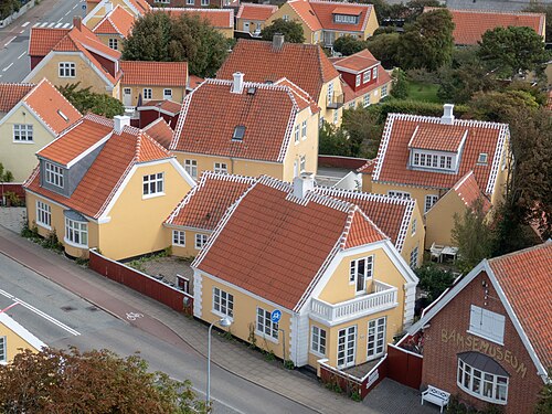 Tiled roofs at Skagen, DK