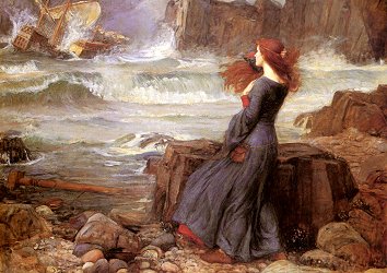 Miranda from the Tempest, by John William Waterhouse [1916] (Public domain image)